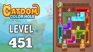 Catdom: Color hole Level 451 walkthrough solution 