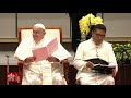 Jakarta, Meeting with beneficiaries from charitable organizations 5 September 2024 Pope Francis
