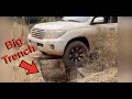 Cars Vs Potholes #62 | SUV Crossing Trench