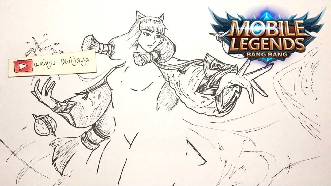 SHANGHAI MAIDEN How To Draw ANGELA Mobile Legends Cara