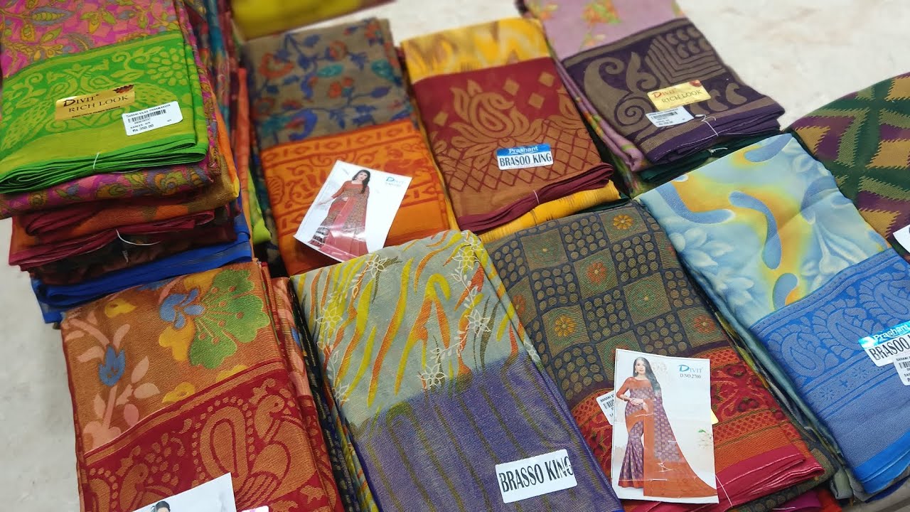 Brasso sarees @350/- 