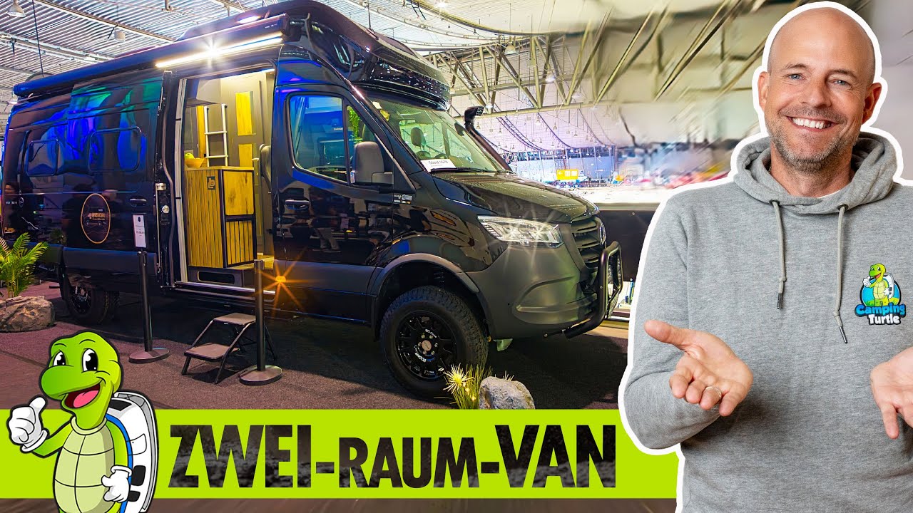 VAN mit EXTRA Schlafzimmer | ACHLEITNER 4x4 Fahrwerk | 1200 Ah Batterie | GFK-Dach | Wiemobil 740