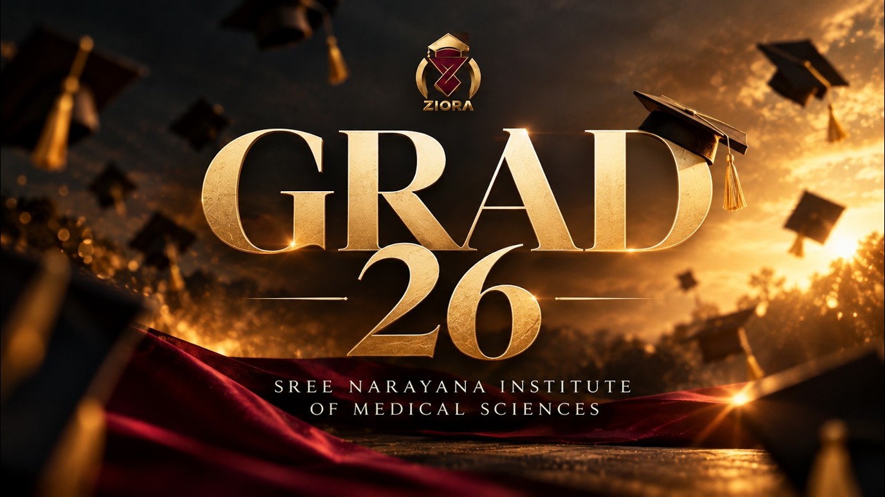 ZIORA | Graduation 2026 |  Sree Narayana Institute of Medical Sciences | LIVE | 10th OCTOBER
