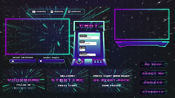 ARCADE TWITCH STREAM OVERLAY [DOWNLOAD]