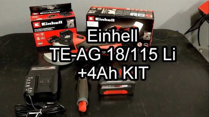 Einhell Amoladora angular con batería TE-AG 18/115 Li-Solo Power X-Change  (18 V