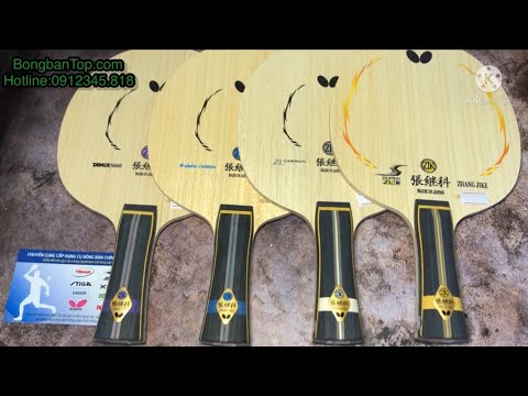 Video Review Seri cốt vợt Butterfly Zhang Jike-sự khác nhau... - youtube
