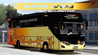 SHARE LIVERY !! SEMPATI STAR SEPESIAL JBHD SPEK AKAP😋FREE NO PW😍#bussid #bussidindonesia 