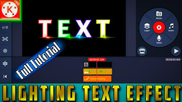 How To Make A LIGHTING TEXT Effect in Kinmaster || Kinmaster Full Tutorial [Manas Editing]