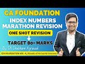 CA Foundation | INDEX NUMBERS | Marathon | ONE SHOT REVISION | Last Day Revision | June 23 Exams