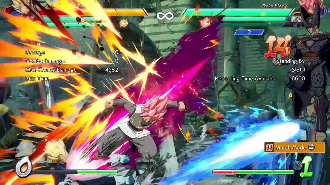 DBFZ- Goku Black round start ToD combo