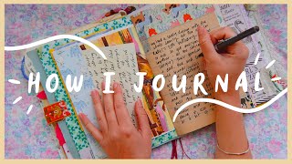 how to fill a journal page | how to journal easy