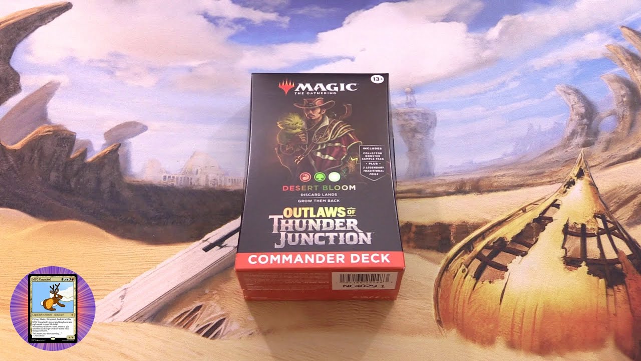 mtg desert bloom commander deck Magic: The Gathering - Outlaws of Thunder Junction Commander Deck: Desert Bloom - Magic: The Gathering