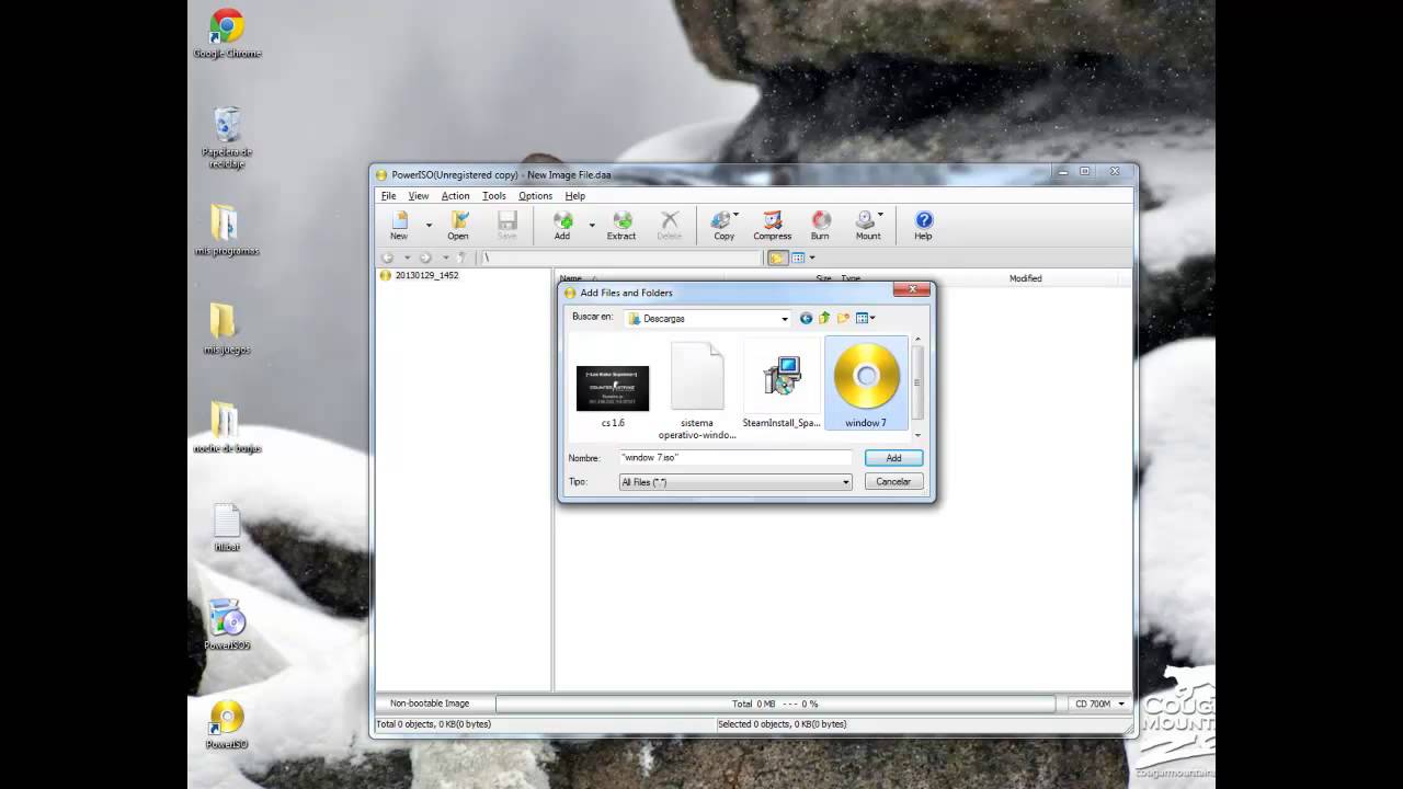 como grabar window 7 en un dvd 4.7 GB