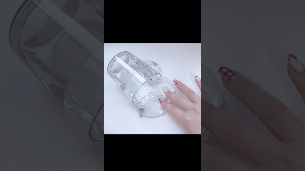 天然水スライム💧 #asmr #slime #odlysatisfying #asmrsounds