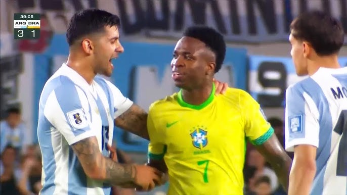 Vinicius Jr Suffers Defeat VS Argentina 2025 |HD 1080i