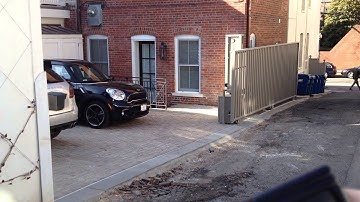 Horizontal Slide Gate on an Incline