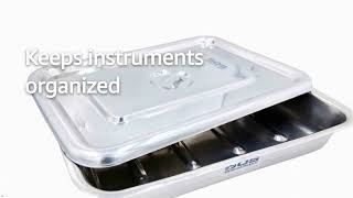 Dressing Tray Stainless Steel with Cover for Medical & Surgical Use | #bosmedicaresurgical