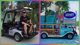 Beach Bums GOLF CART rental on Anna Maria Island!