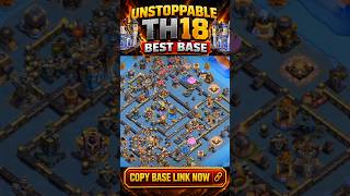 Unstoppable TH18 Best Base anti 3 Star 🔥 Clashofclans 2026 #coc #clashwithbs