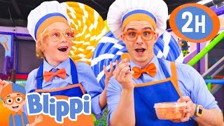 learn abcs make an alphabet smoothie best of blippi toys educational videos for kids