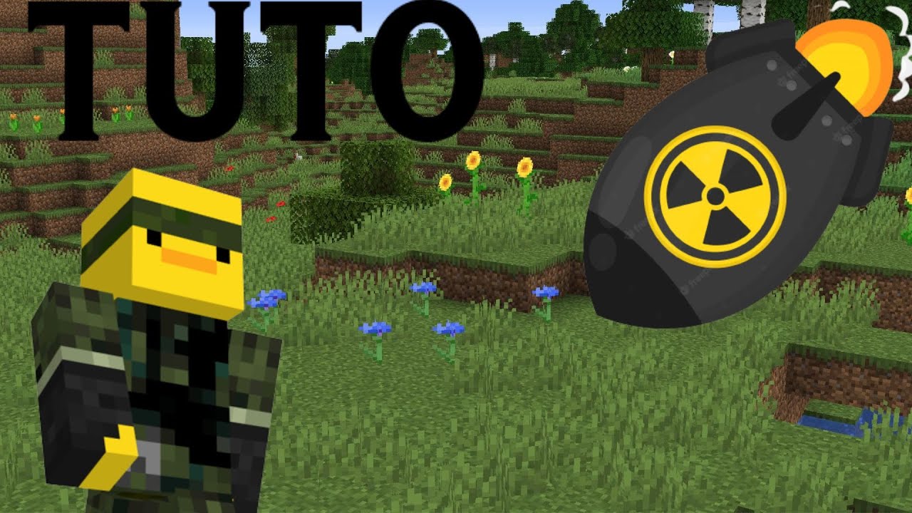 [TUTO] FAIRE UN BOMBE NUCLEAIR FONCTIONNEL DANS MINECRAFT - YouTube