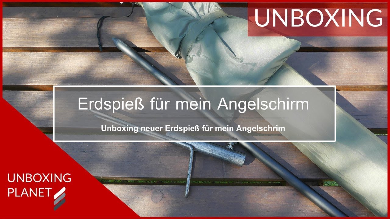 Neuer Erdspieß für mein Angelschirm - Unboxing Planet