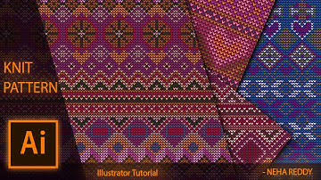 How to create a knit pattern in illustrator for beginners
