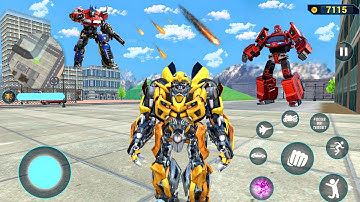 Robot Jet Car Bike Transformation Game 2020 | Bumblebee - Android Gameplay