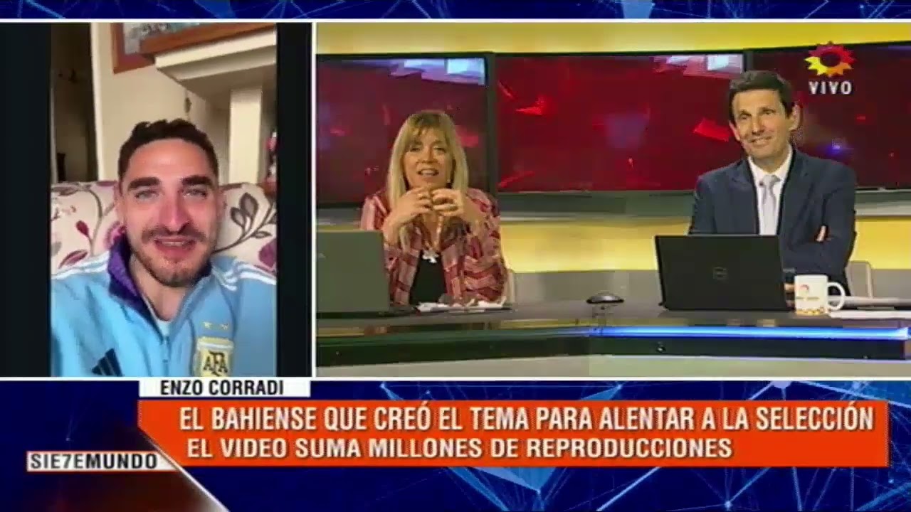 El bahiense que se hizo viral por crear un tema par la selección
