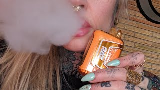 Orange raspberry Raz T9000 vape