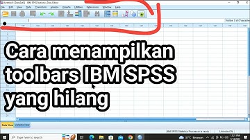 Cara menampilkan toolbars IBM SPSS yang hilang