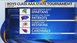 WV state soccer tournament brackets set