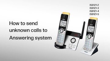Send all unknown calls to the Answering System with the Smart Call Blocker - VTech IS8121