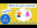 Clothing and Spelling Quiz