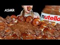 NUTELLA PROFITEROLES ASMR😋| Mukbang Nutella Eating