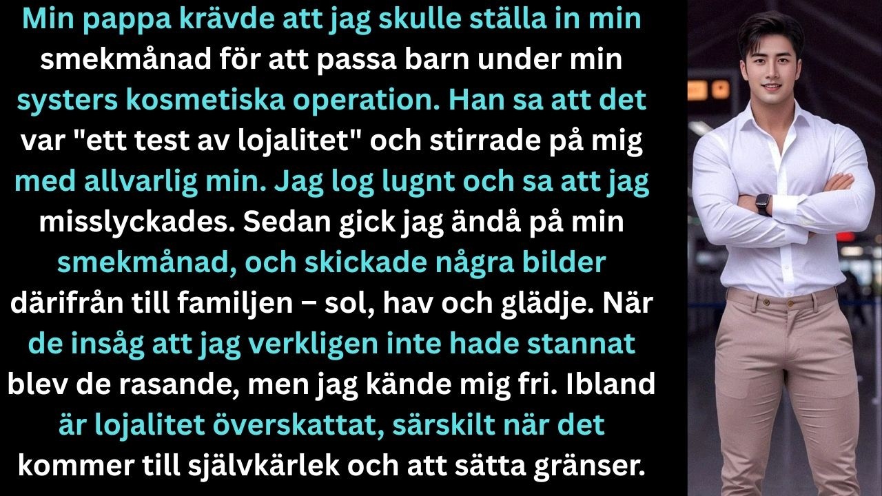 ”Vi behöver att du avbokar din smekmånad och tar hand om din systers barn”, sa pappa, 96 timmar före mitt bröllop. Kosmetisk operation. Frivillig. I högtalartelefon framför min best man och vår...