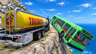 Dangerous Mountain Bus Crash 😱💥 | BeamNG Drive #292! Guide