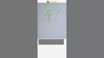 Find Parallelogram Area with Base 6 and Height 5.5! #Math #Parallelogram #AreaOfAParallelogram