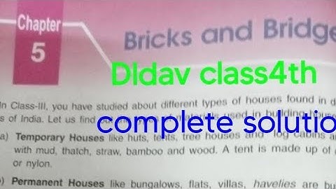 Dldav Class4th ch-5 Bricks and Bridges social science