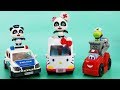 Learn Colors with Police Car, Fire Truck, Ambulance | Vehicle for Kids | Babies Videos | ToyBus