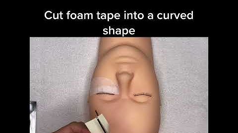 eyelash extension prep: lash tape