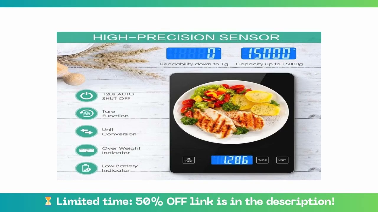 Exclusive AMIR Precision Electronic Scales Mini USB Balance Digital Gram Cooking Food LCD Display Sc