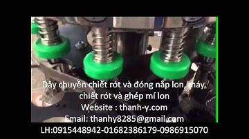 Dây chuyền chiết rót và ghép mí lon, máy ghép lon bia, nước ngọt | LH:0915448942