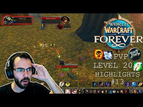 WoW Forever Beta #13 Priest PvP Level 20 Gameplay Highlights