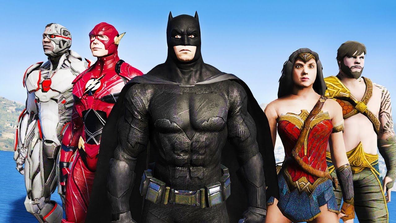 5 justices. Ultimate Justice. GTA V DC Justice League Mod.