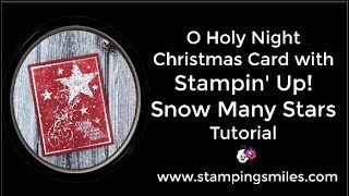 O Holy Night Christmas Card with Stampin' Up! So Many Stars