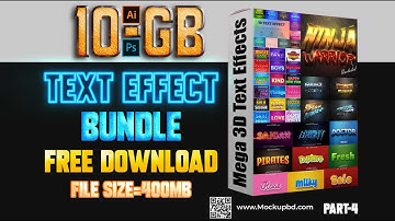 1000+ photoshop text effects Design pack Free Download #PSD #text_effect  Bundle