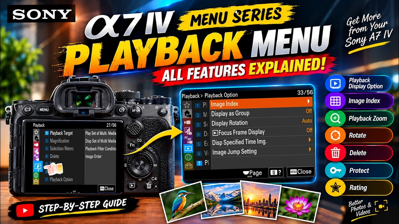Sony A7IV Playback Menu Explained. #sony #camera - YouTube