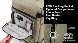 camsafe z25 anti theft camera and laptop security backpack