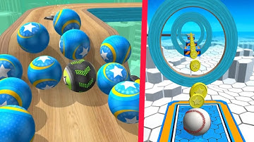 GOING BALLS 🌈Hard Obstacles💯🔥All Levels Gameplay Android, iOS (Part 254)